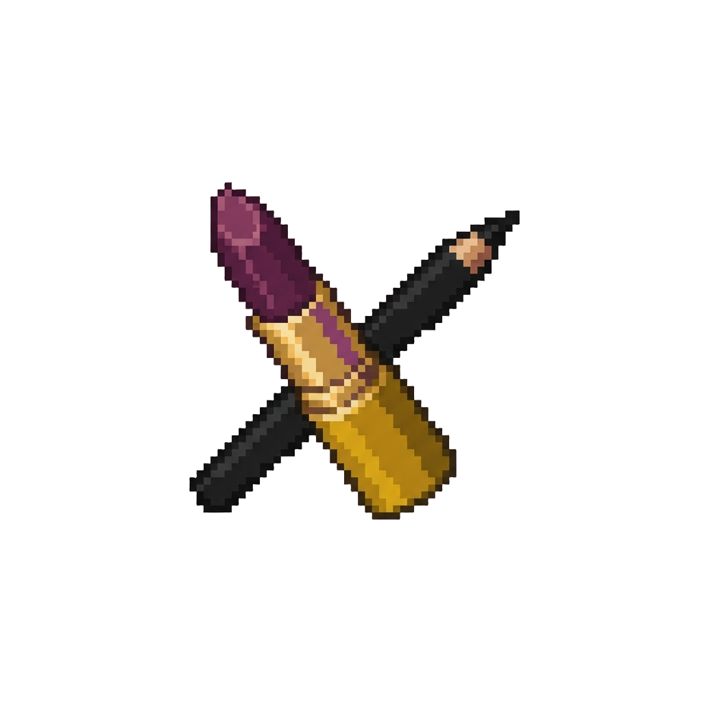Dramatic Dark Plum Lipstick and Sharp Winged Black Eyeliner
