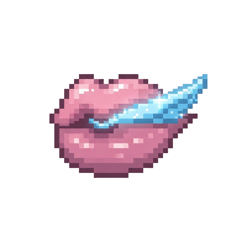 Glamorous Glossy Pink Lips and Glowing Crystal Eyeliner