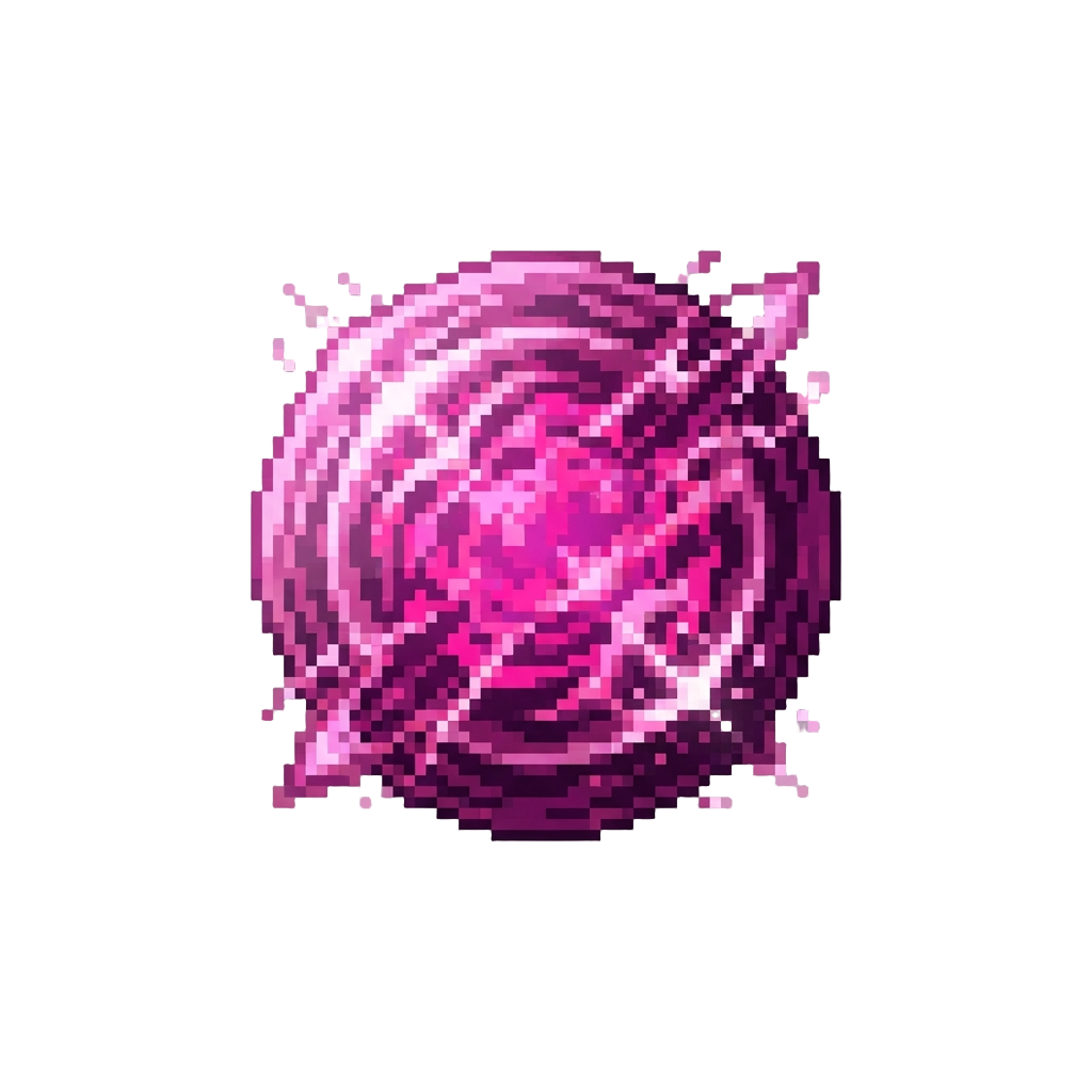 A Fierce Magenta Energy Barrier Warping the Surrounding Space