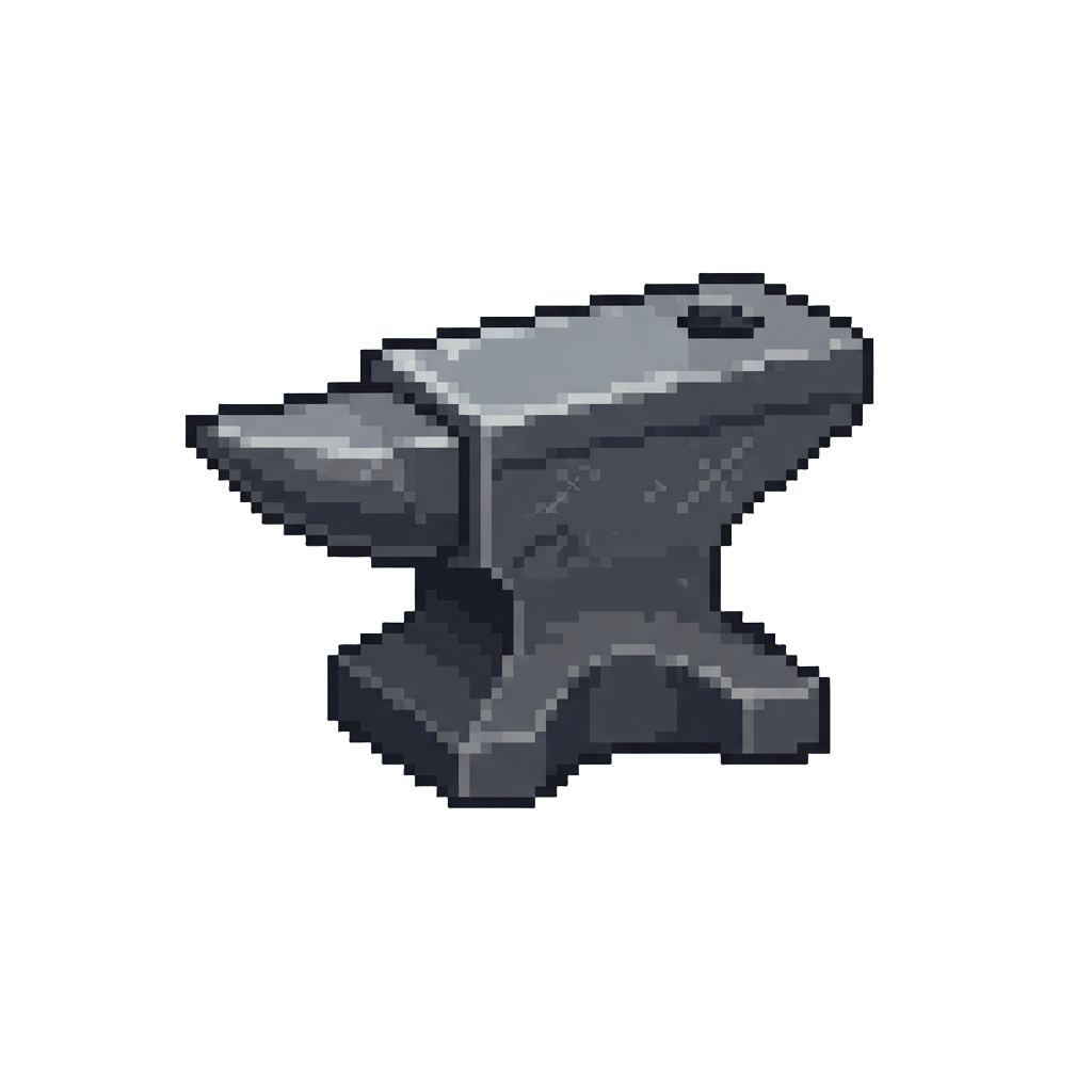 A Heavy Anvil Dropping Beside Them