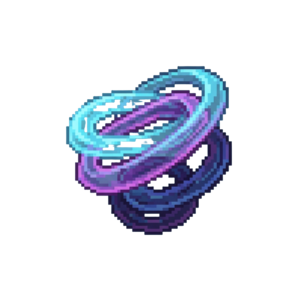 Holographic Neon Smoke Rings