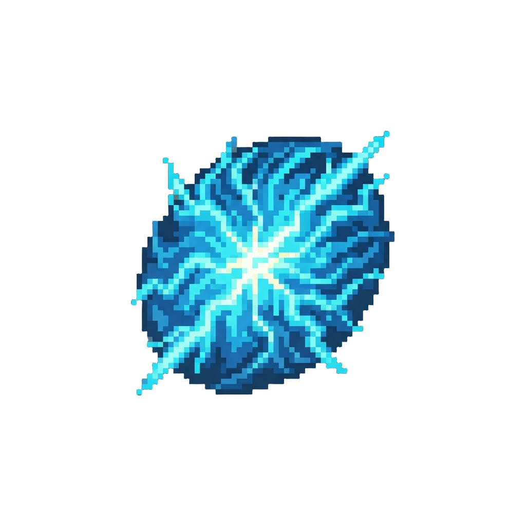 Electric Cyan Shockwaves