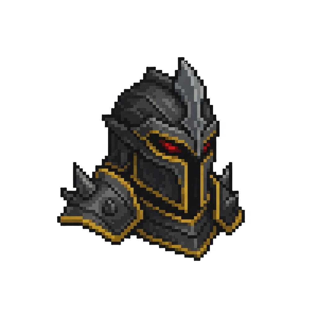 A High-stakes Duel Against a Dark Knight Clad in Obsidian Armor