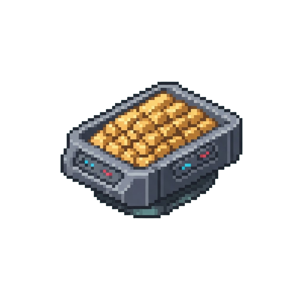 A Futuristic Hover-bazaar Stocked with Endless Golden Ingots
