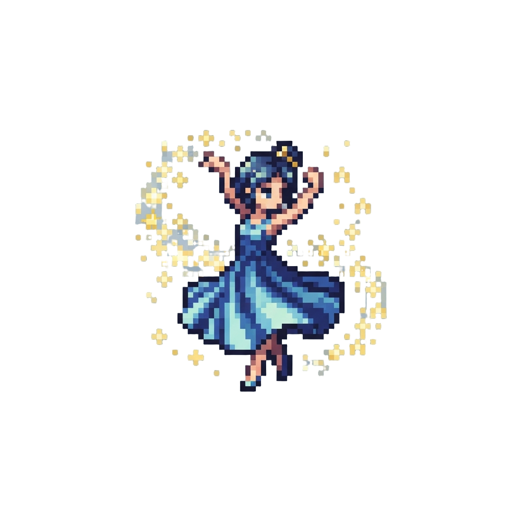 A Dreamy Dance Under a Golden Moonlight Shower of Stars