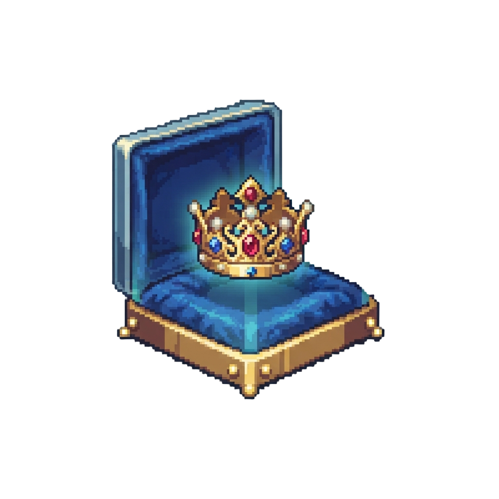 A Royal Crown Jewel Collection Floating in Velvet Anti-gravity Cases