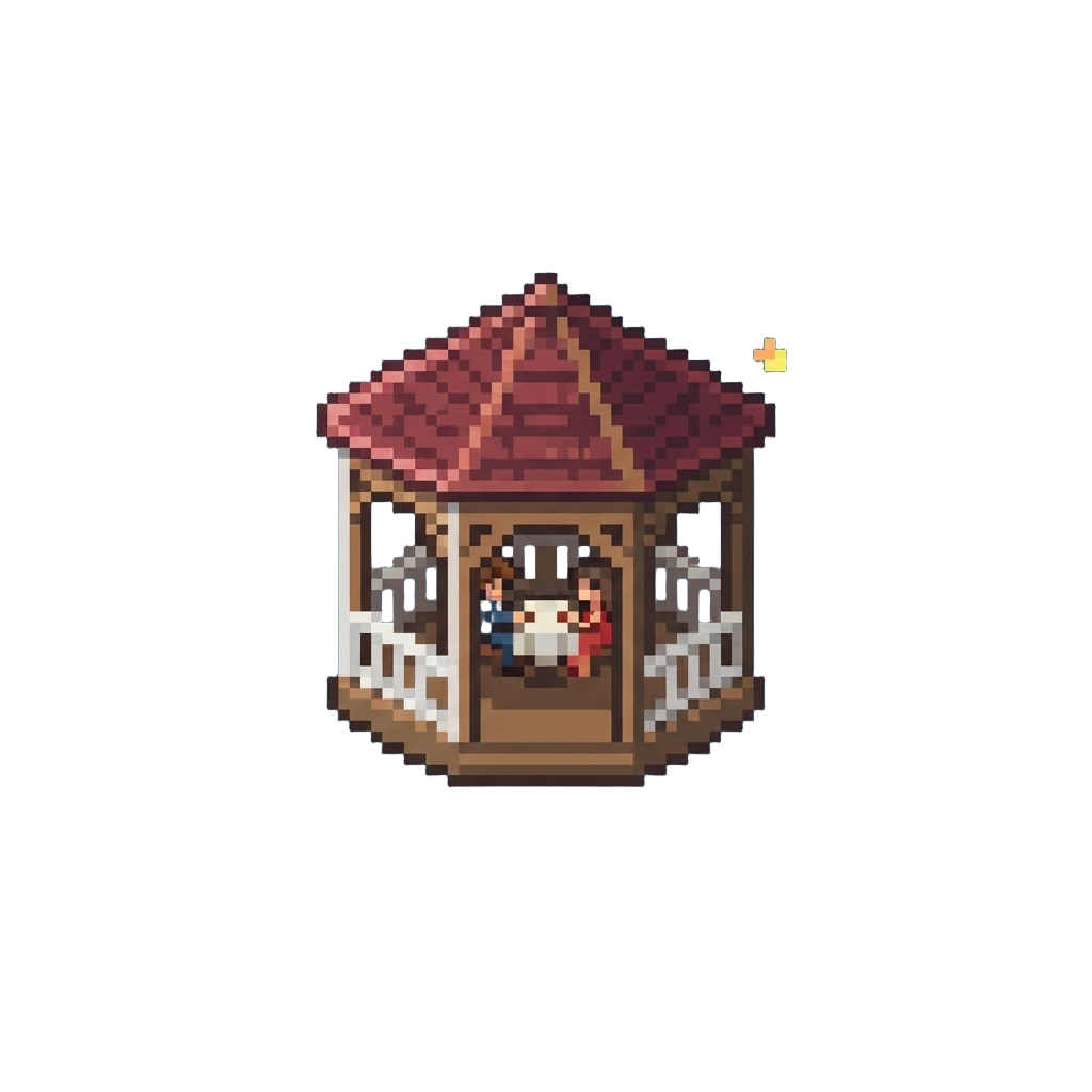 A Romantic Gazebo Date Surrounded by Dancing Glowing Fireflies