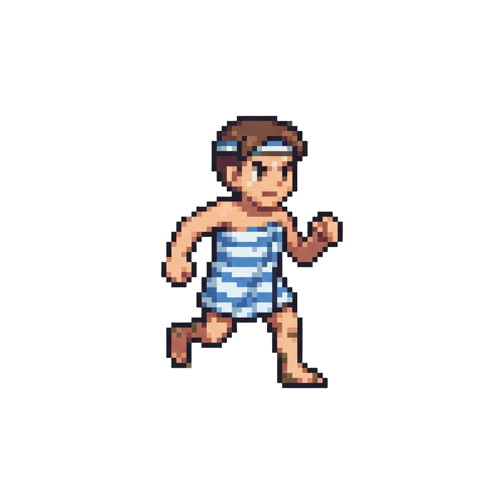 Competing on a Reality Game Show Course Wearing Only a Beach Towel