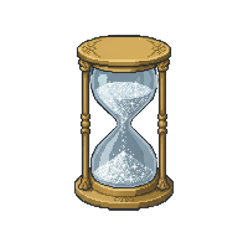 A Giant Hourglass Running with Fine Diamond Dust Instead of Sand