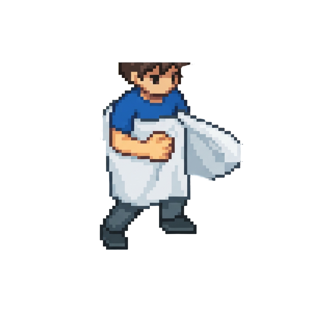 Walking Down the School Hallway Clutching a Slipping Bath Towel