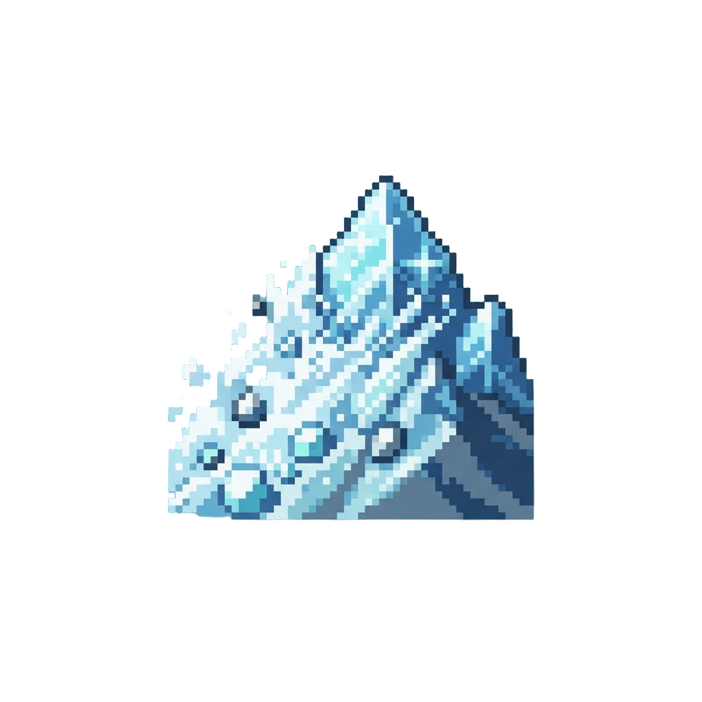 A Violent Avalanche Tumbling Down a Sparkling Diamond Peak