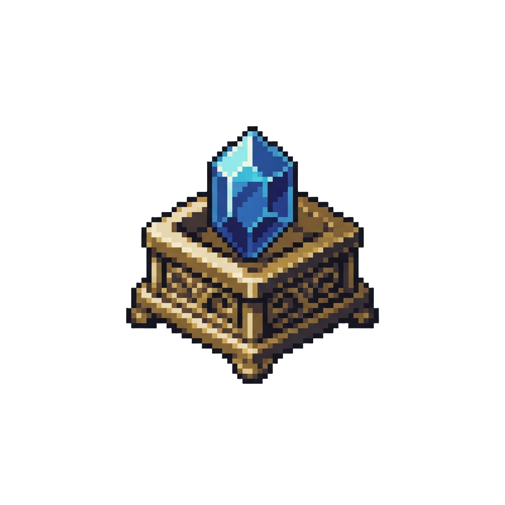 A Fantasy Bazaar Filled with Infinite Rare Gem Pedestals