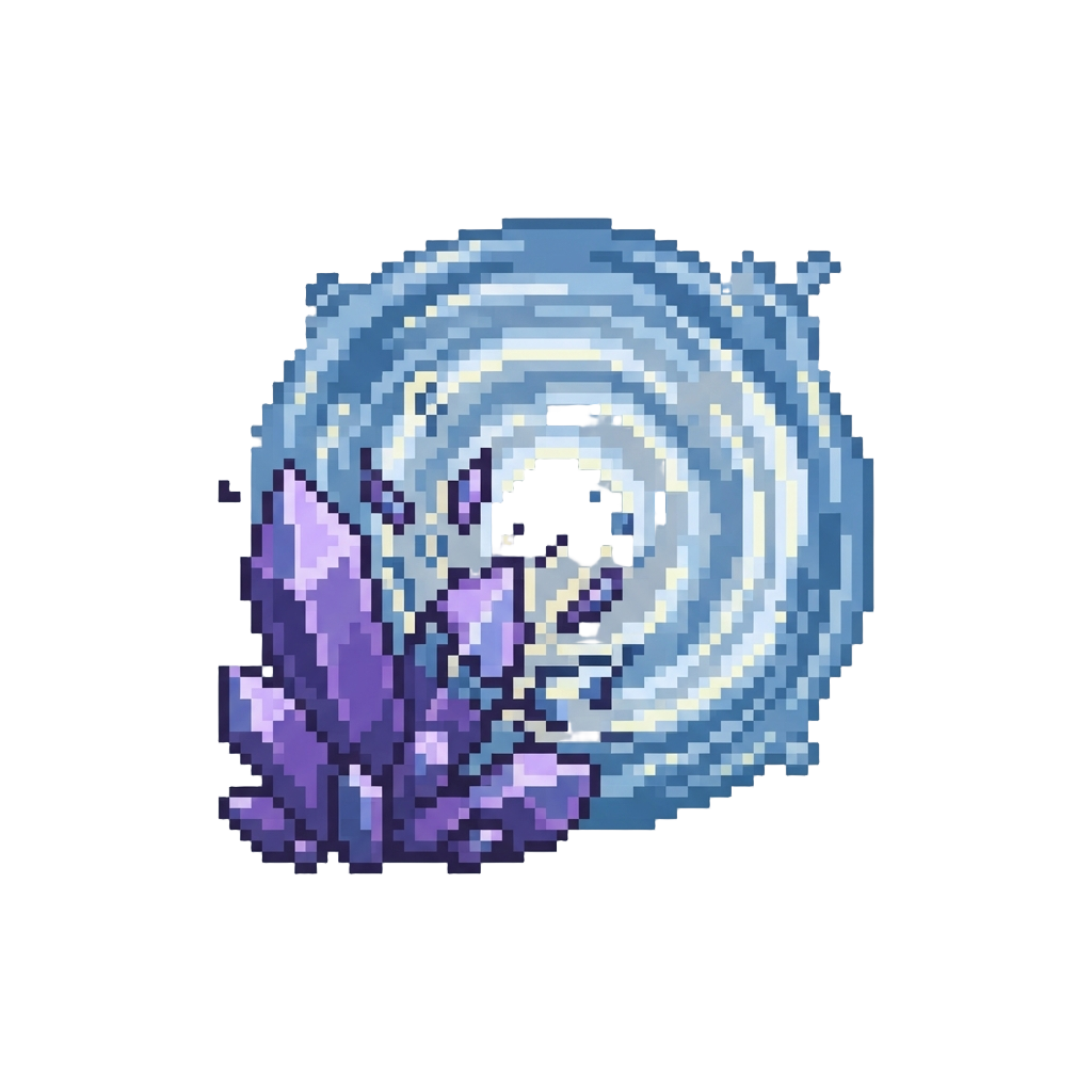 A Seismic Shockwave Shattering a Crystal Cavern