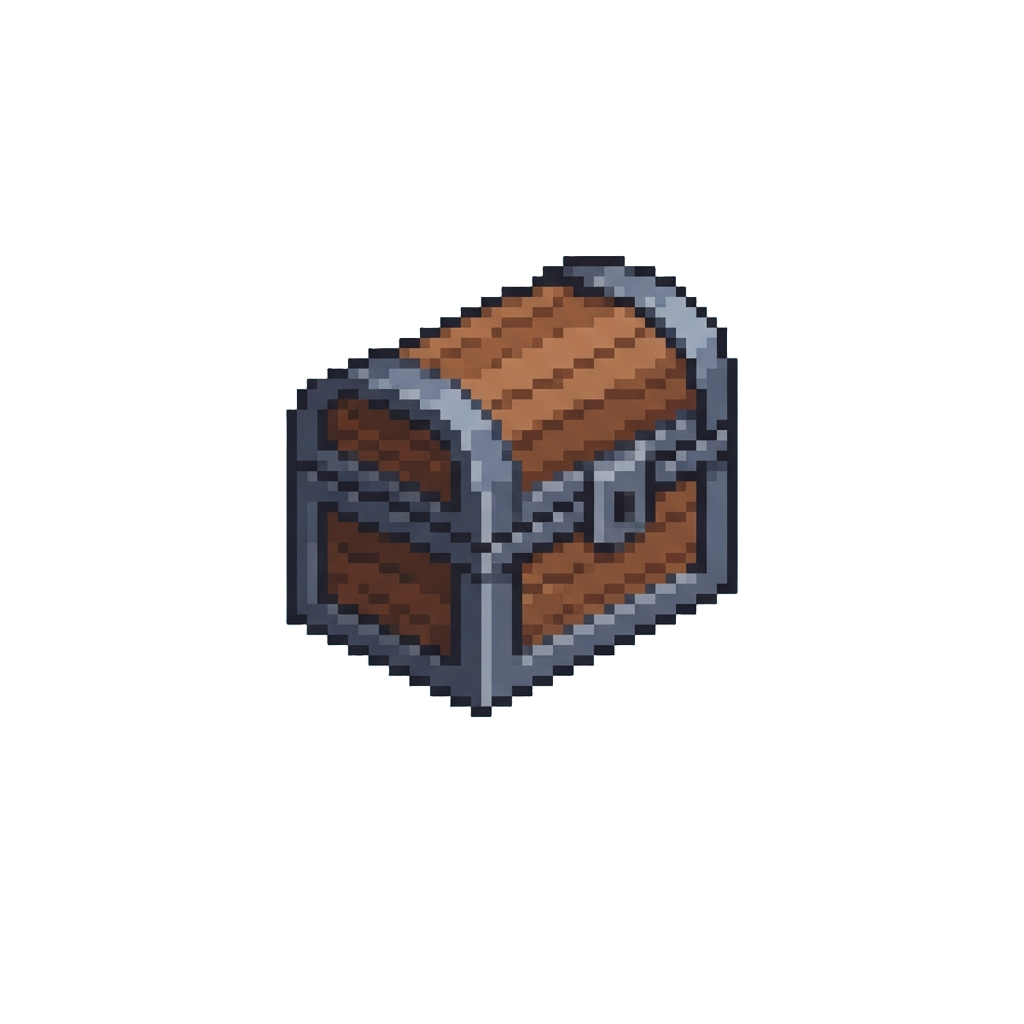 A Bobbing Wooden Treasure Chest