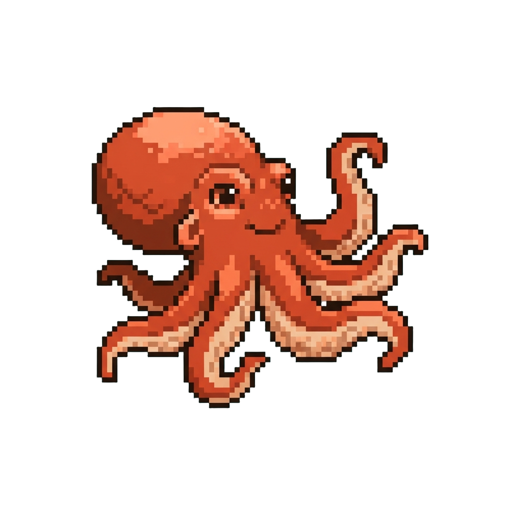A Curious Friendly Octopus