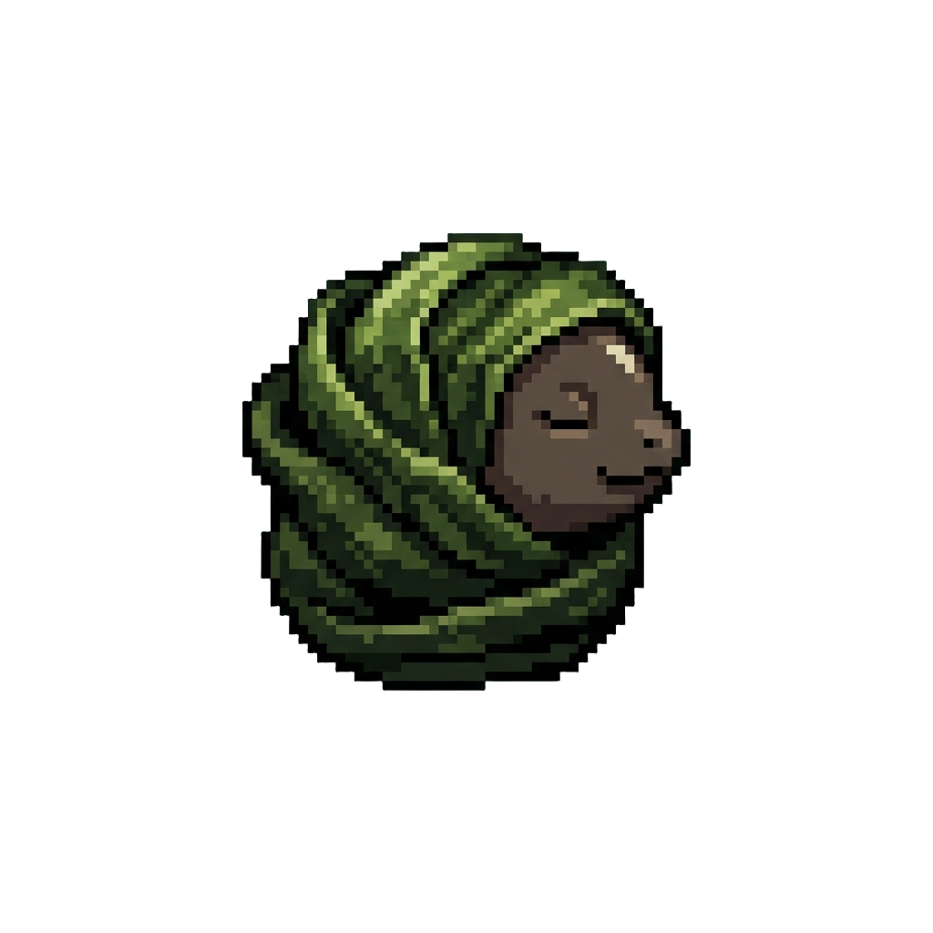 A Floating Piece of Seaweed Wrapped Around Their Head