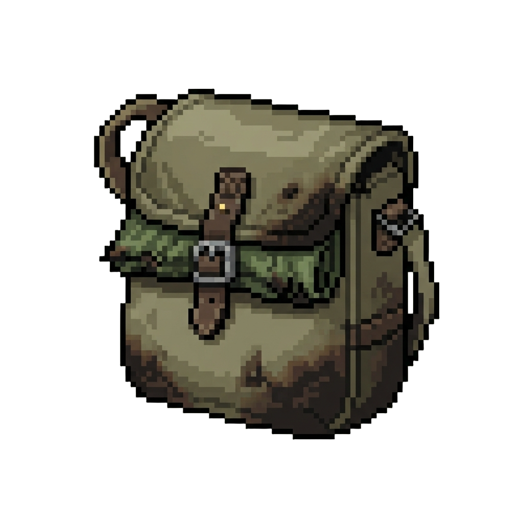A Singed Parachute Pack