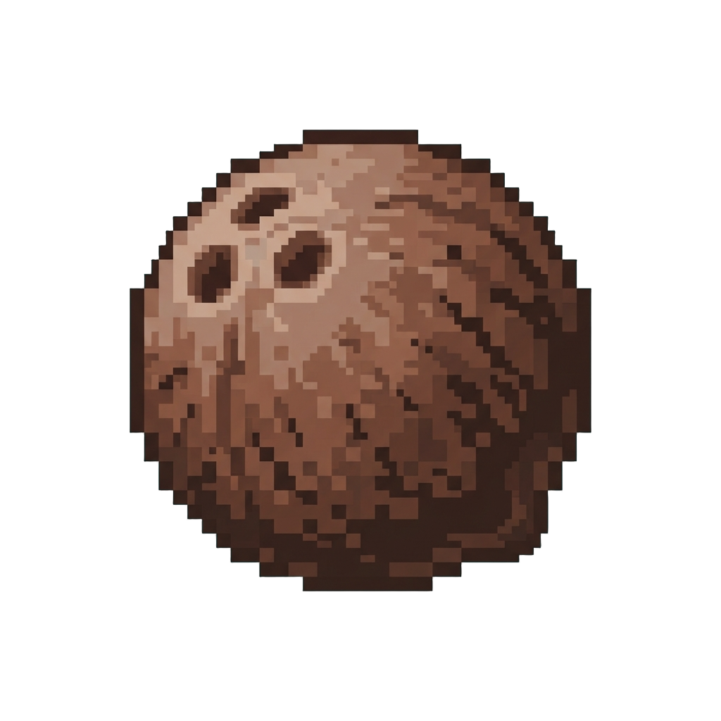 A Solitary Drifting Coconut