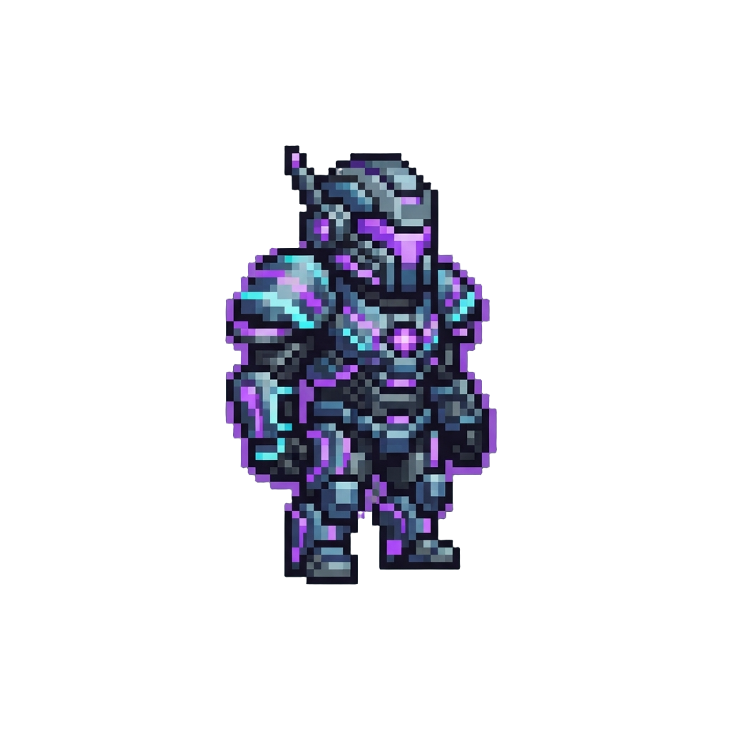 Neon Rift Futuristic Armor