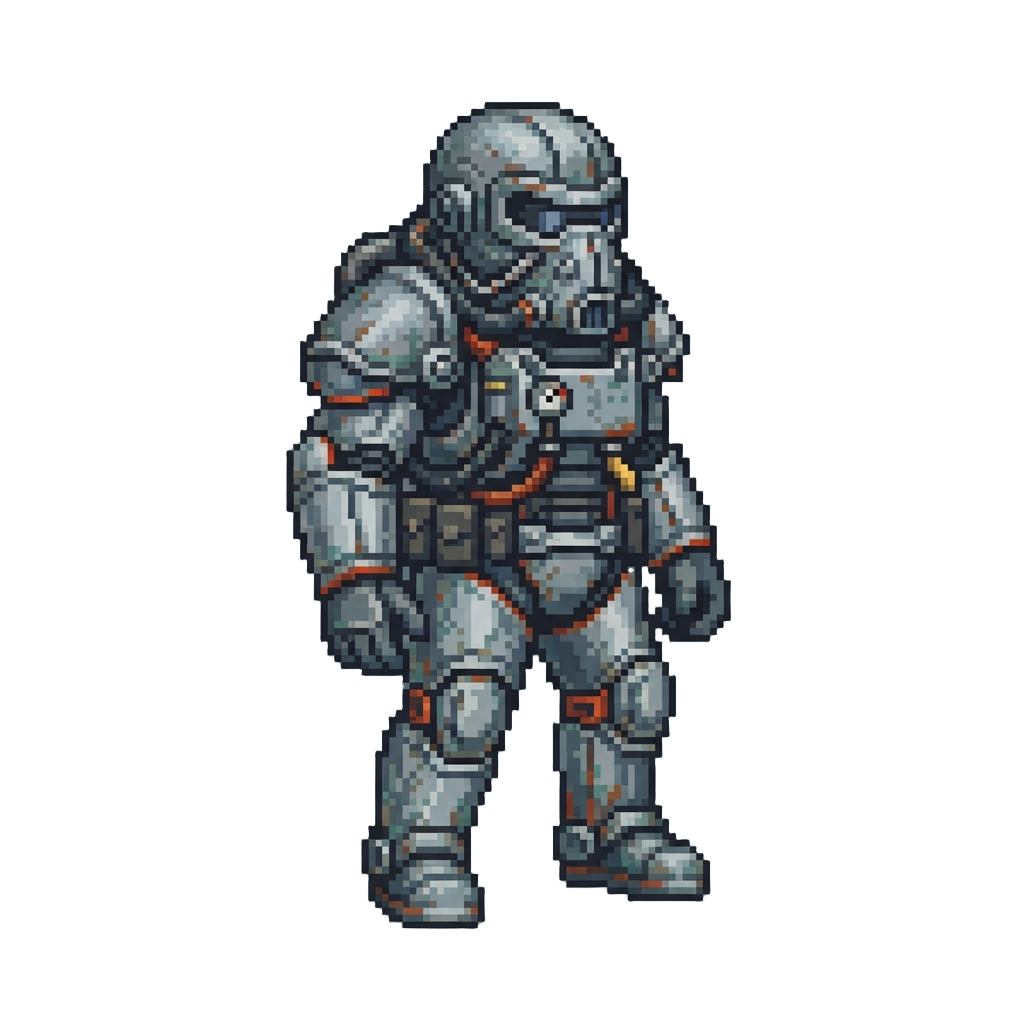 Corroded Silver Salvage Suit