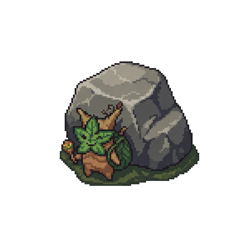 A Hidden Korok Spirit Under a Stone