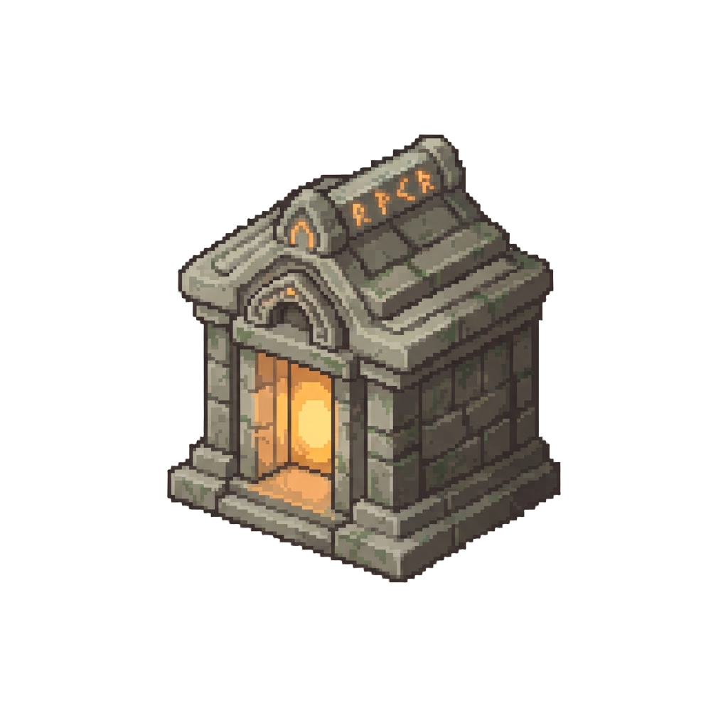 A Glowing Ancient Shrine of Trials