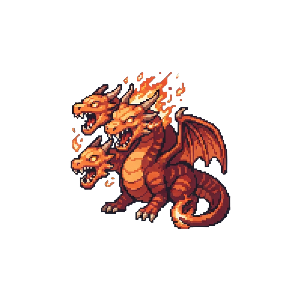 A Dangerous Flame Gleeok Dragon