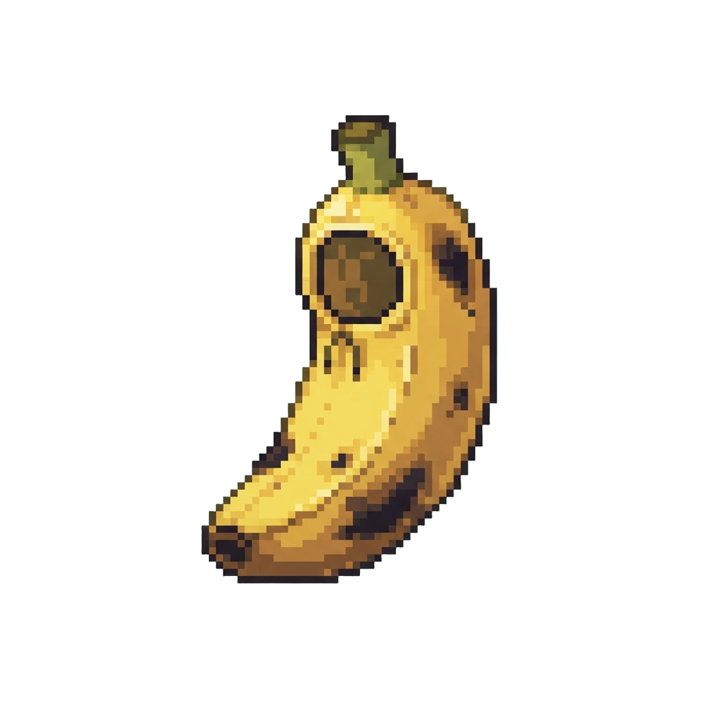 A Bruised Unpeeled Banana Costume
