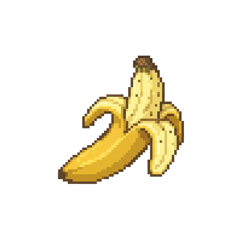 A Half-peeled Tropical Banana Disguise