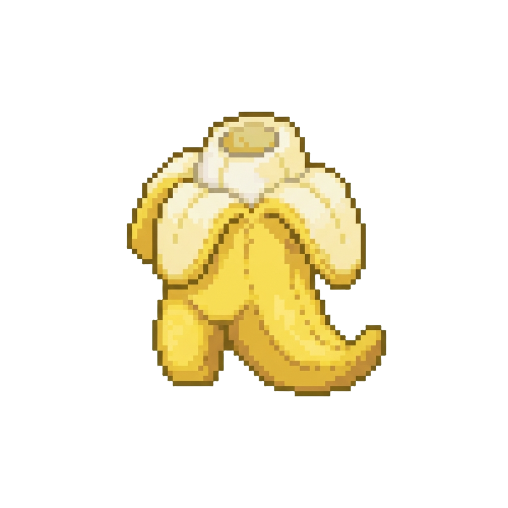 A Squishy Plush Banana Peel Outfit