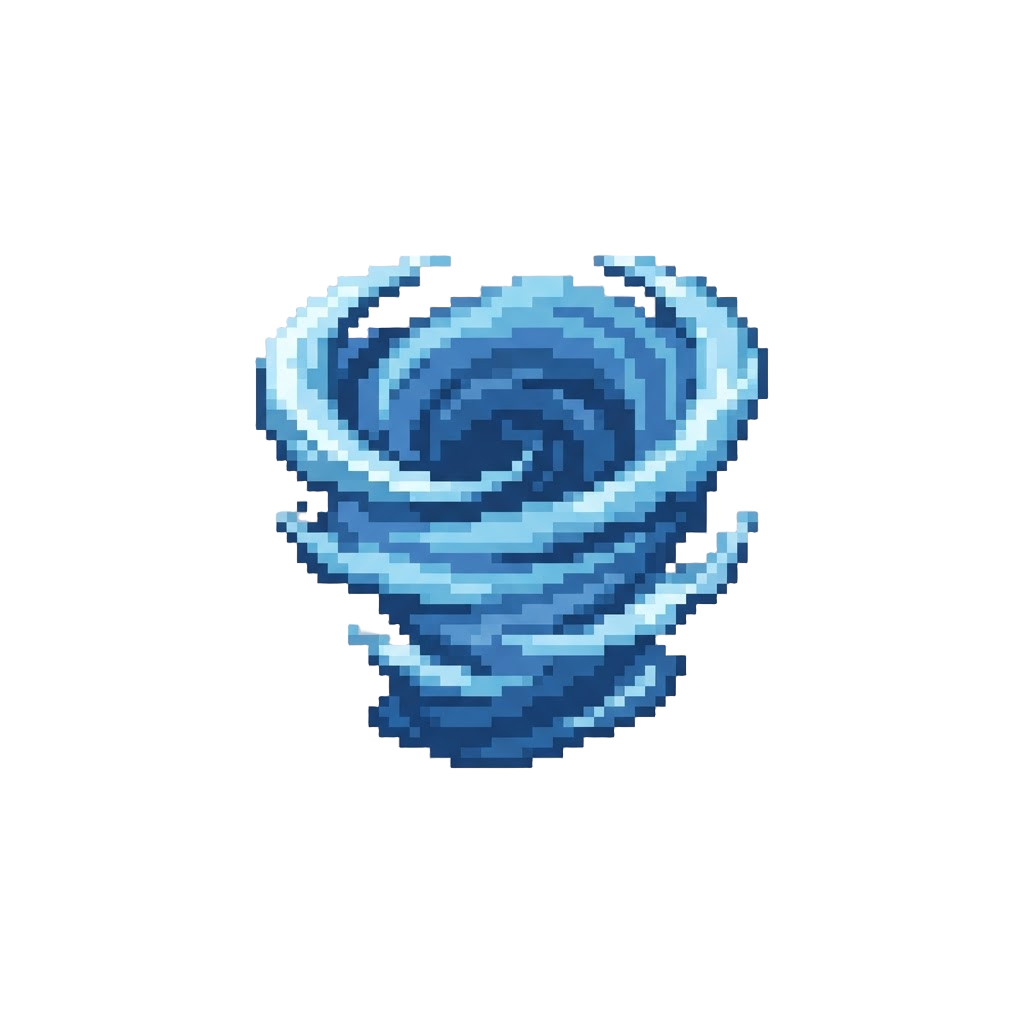 A Frost-blue Icy Blizzard Mist