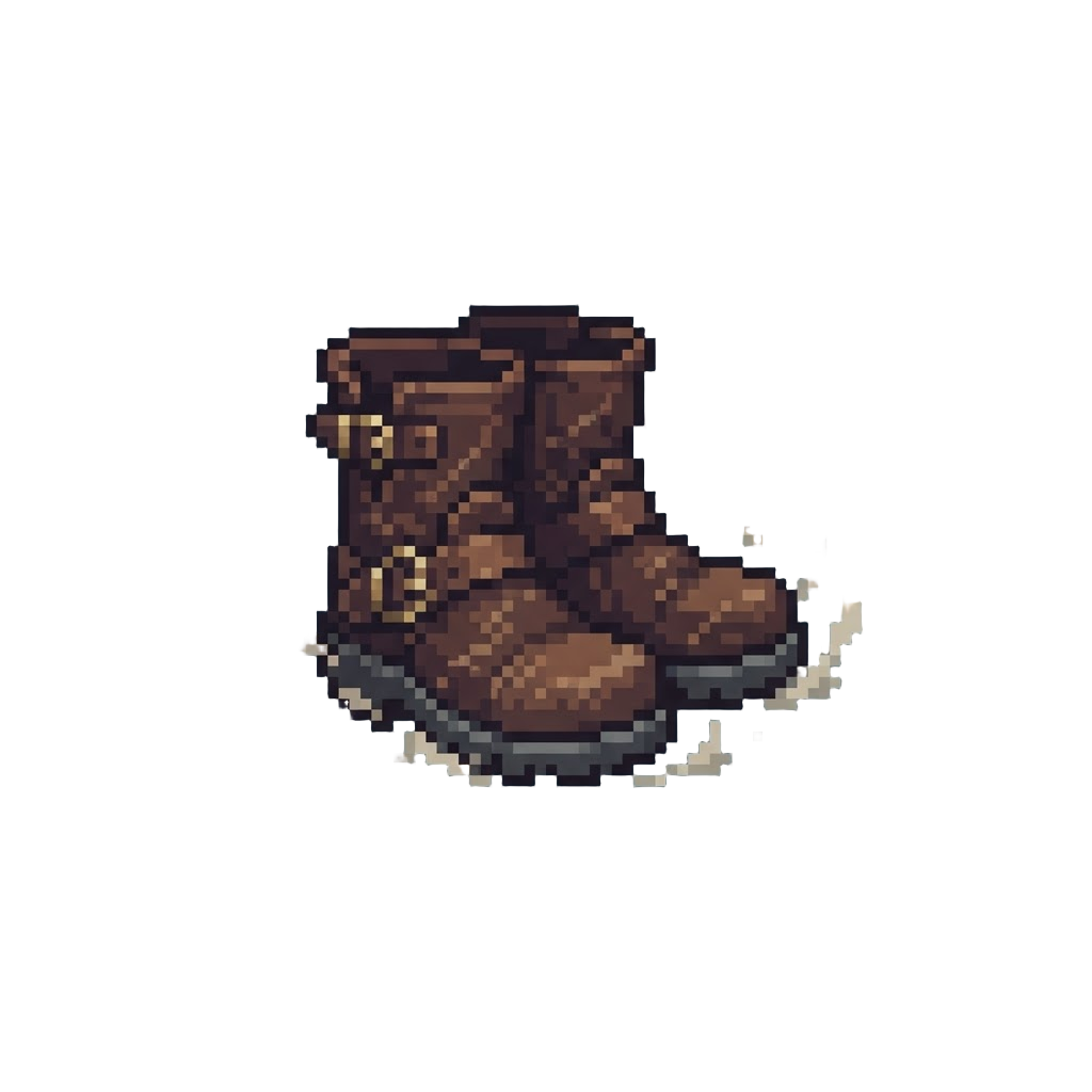 Heavy Dust Motes Parting Around Their Boots