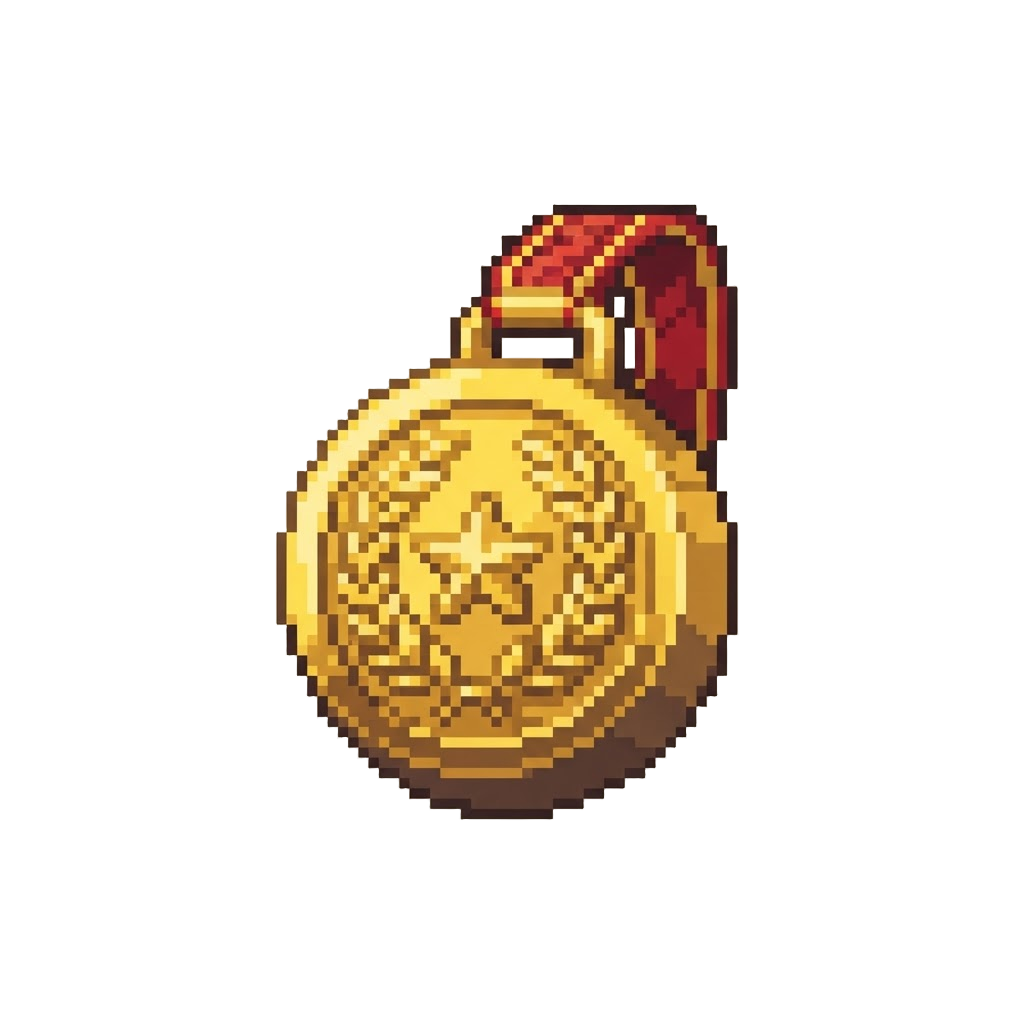 A Giant Heavy Gold Medal