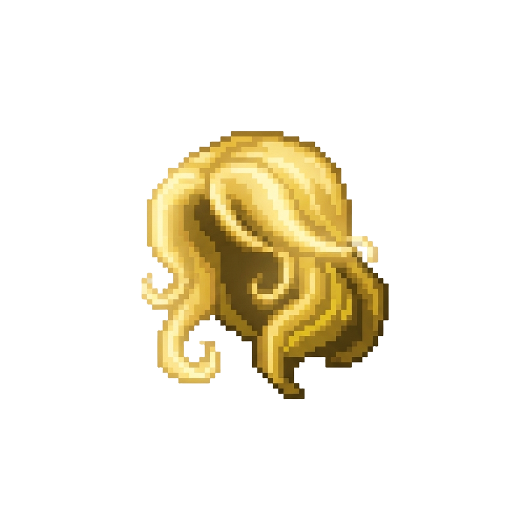 A Shimmering Mane of Golden Light