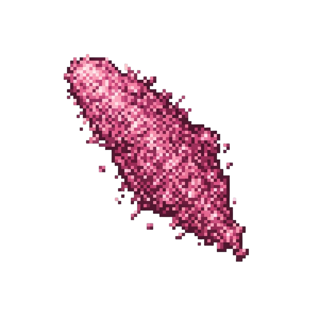 A Cascade of Shimmering Pink Glitter