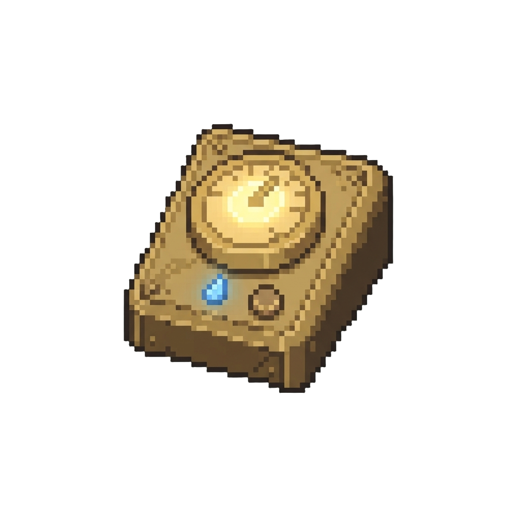 A Glowing Brass Dial Console