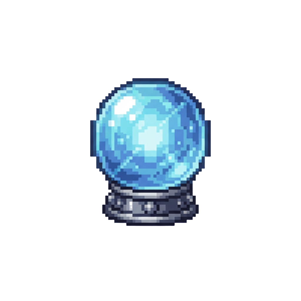 A Glowing Crystal Ball