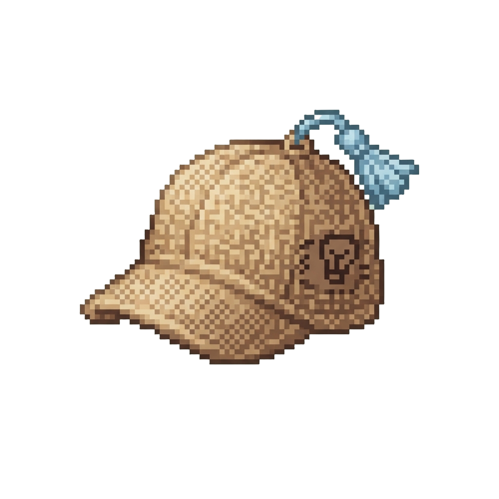 A Cute Miniature Burlap Thinking Cap