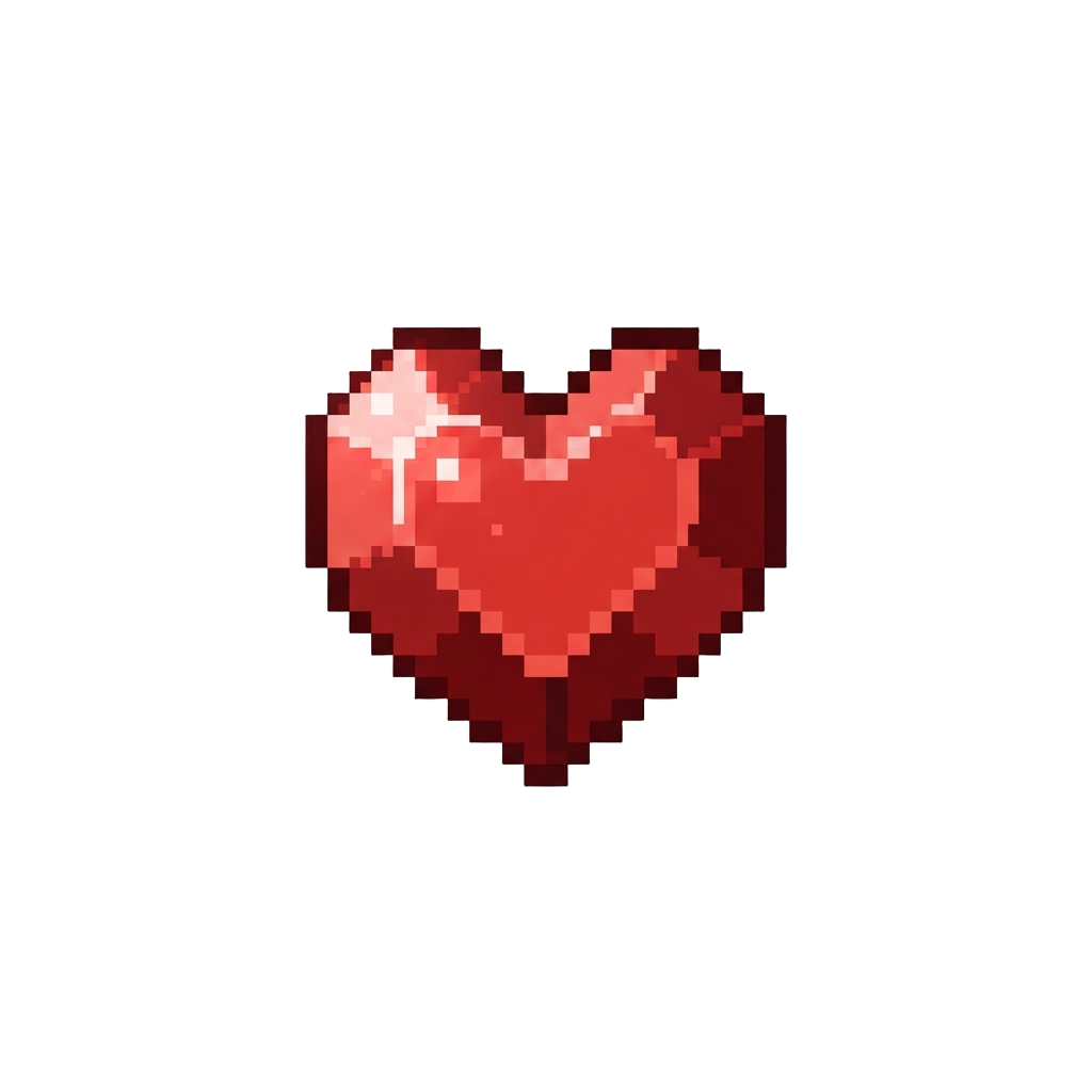 A Radiant Red Ruby Heart Aura