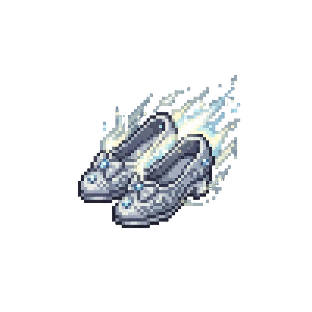 A Magical Fluttering Silver Slippers Burst