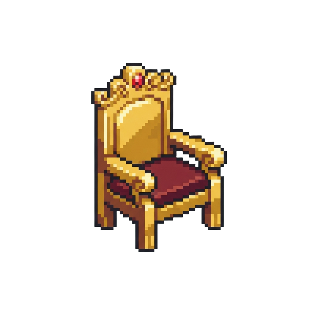 A Miniature Golden Throne Emblem