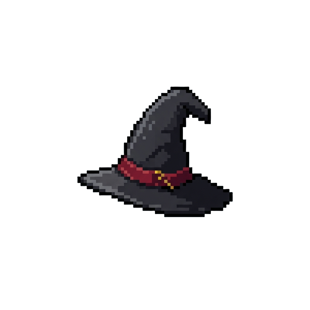 A Pointed Black Witch Hat