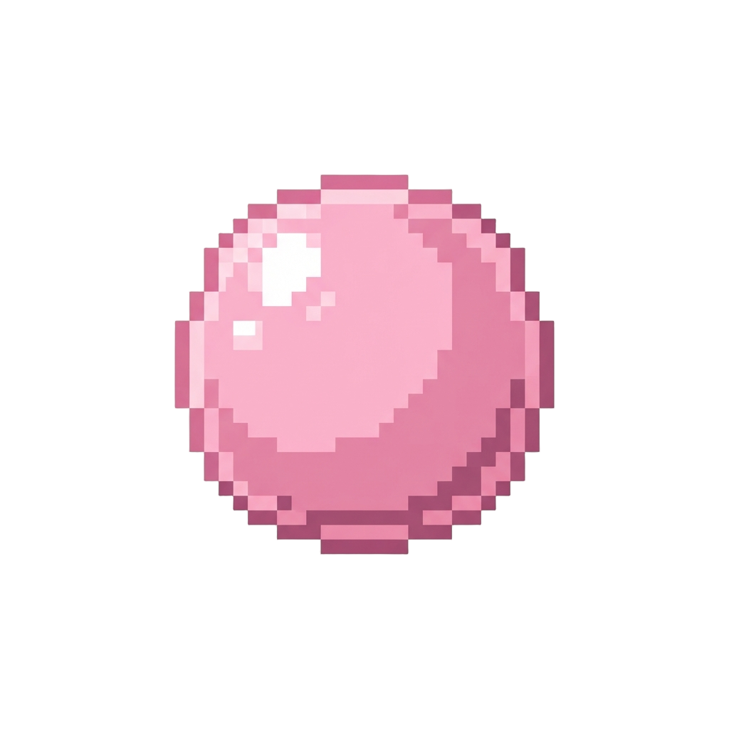 A Giant Translucent Glowing Pink Bubble