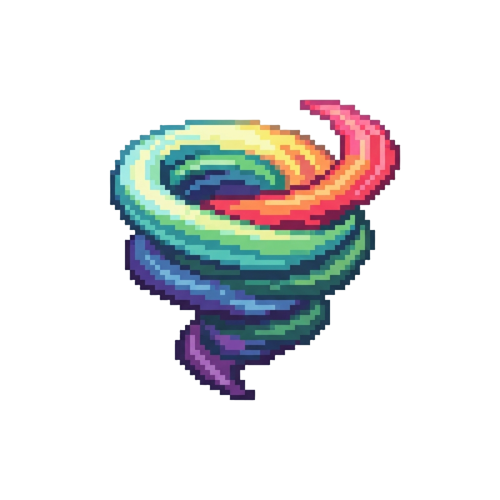 A Swirl of Harmless Magical Rainbow Wind