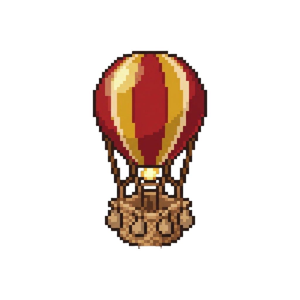 A Miniature Hot Air Balloon Emblem