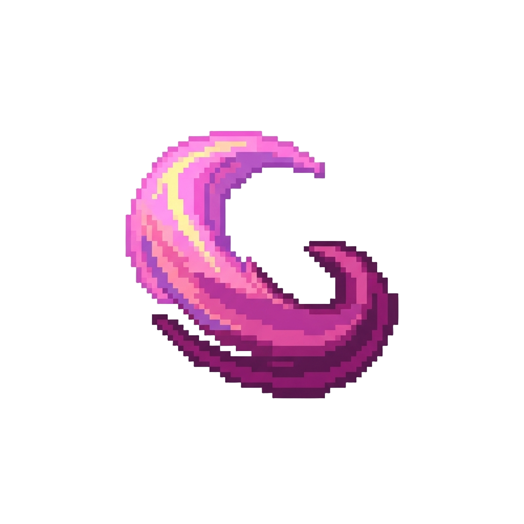A Iridescent Pink Aura Sweep