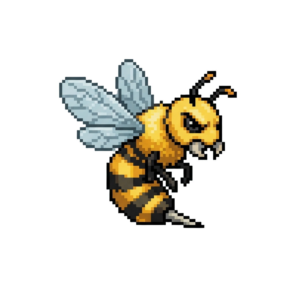 A Buzzing Angry Sting Bee
