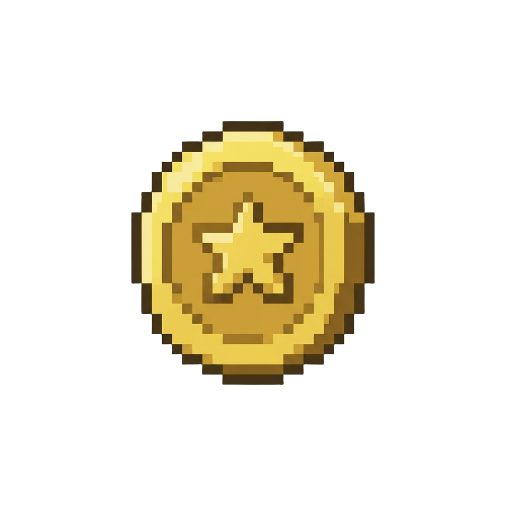 A Classic Yellow Arcade Coin