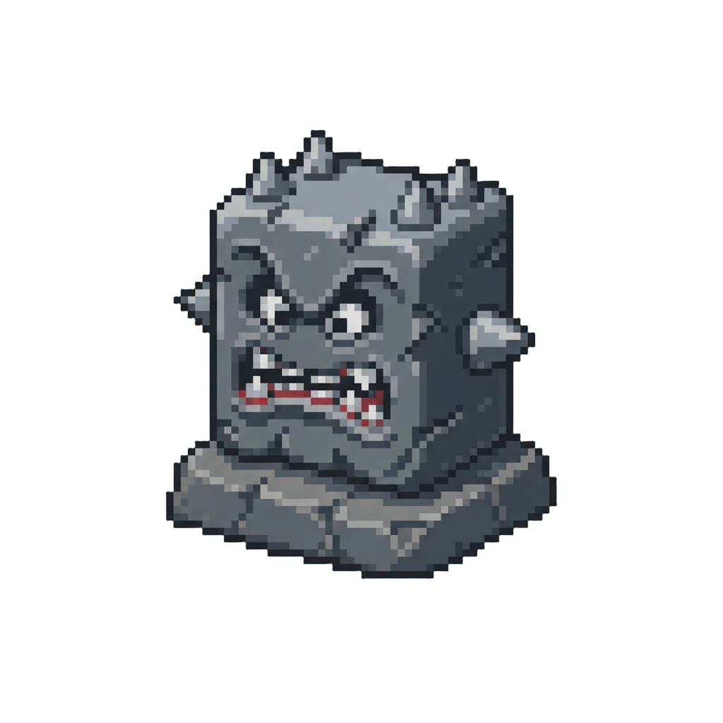 A Rolling Stone Thwomp Miniature