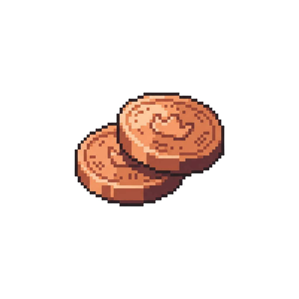 A Pair of Tiny Shiny Copper Coins